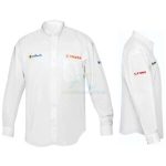 Camisa blanca manga larga talla chica