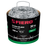 Alambre de puas calibre 12.5 rollo de 30 kg.