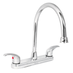 Mezcladora fregadero manerales palanca acero inox. aqua