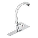 Monomando para fregadero cuello alto aqua