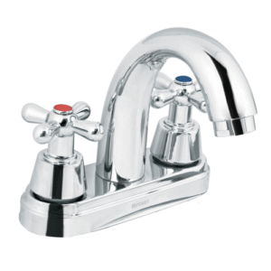 Mezcl. lavabo manerales cruceta cuello alto acero aqua