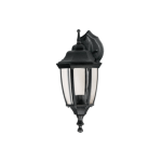 Arbotante farol suspendido negro 1xe26