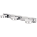 Arbotante decorativo triple cromado 9 w led