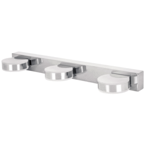 Arbotante decorativo triple cromado 9 w led