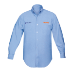 Camisa azul manga larga talla grande