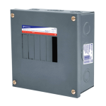 Centro de carga de sobreponer 6 polos voltech