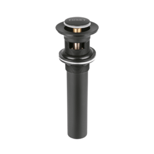 Contra p/lavabo 1-1/4 con rebosadero push laton negro