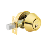 Cerrojo laton brillante doble cilindro