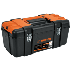 Caja p/herramienta 20? con compartimentos broches metalicos