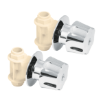 Llaves de empotrar para regadera de cpvc 2 pzas.