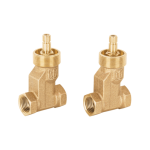 Juego 2 llaves empotrar roscables ceramico de 1/4 vuelta