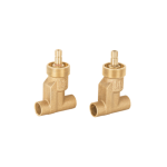 Juego 2 llaves empotrar soldables ceramico de 1/4 vuelta