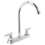 Mezcladora p/fregadero manerales hex cuello curvobasic