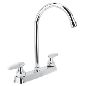 Mezcladora p/fregadero manerales hex cuello curvobasic