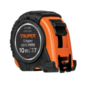 Flexometro gripper contra impacto 10 m cinta 1-1/4?