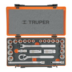 Juego de autocle cuadro 3/8? 26 piezas std y mm