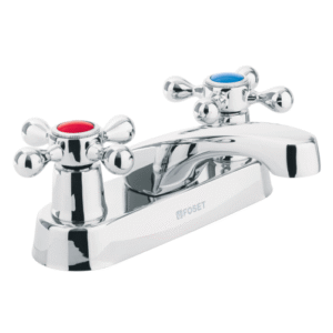 Mezcladora para lavabo manerales cruceta basic