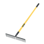 Rastrillo reforzado 16 dientes mango 60? fibra de vidrio