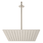 Regadera acero inoxidable 12? con brazo satinado riviera