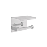 Porta rollo con soporte para celular cromo riviera