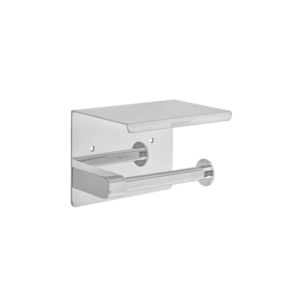 Porta rollo con soporte para celular cromo riviera