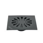 Resumidero cuadrado 6?x6? acero inox negro gota