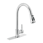 Monomando para fregadero cuello extraible cromo tubig