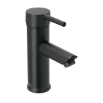 Monomando corto negro para lavabo foset tubig