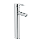 Monomando alto cromo para lavabo tubing