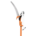Cortador de ramas altas con mango telescopico de aluminio