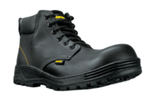 Zapatos con casco #28 negro agujeta bicolor pretul